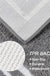 Grey Tufted Bathroom Runner Rug, Gray Non-Slip Extra Long Bath Mat