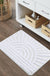 Boho Bathroom Rugs, Yellow and White Sun Bath Mat