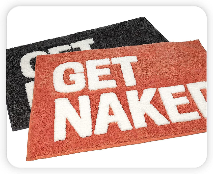 Feblilac Red/Grey Get Naked Bath Mat