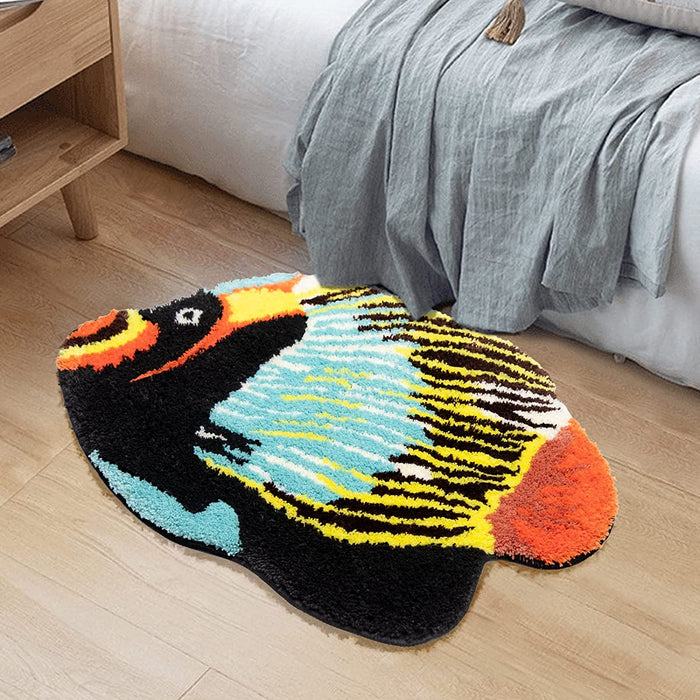 Feblilac Colorful Tropical Fish Bath Mat