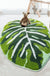 Feblilac Green Tropical Leaves Bath Mat