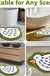 Feblilac Cute White Duck Tufted Bath Mat