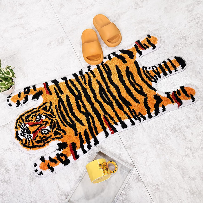 Animal Tiger Cute Mat for Bedroom