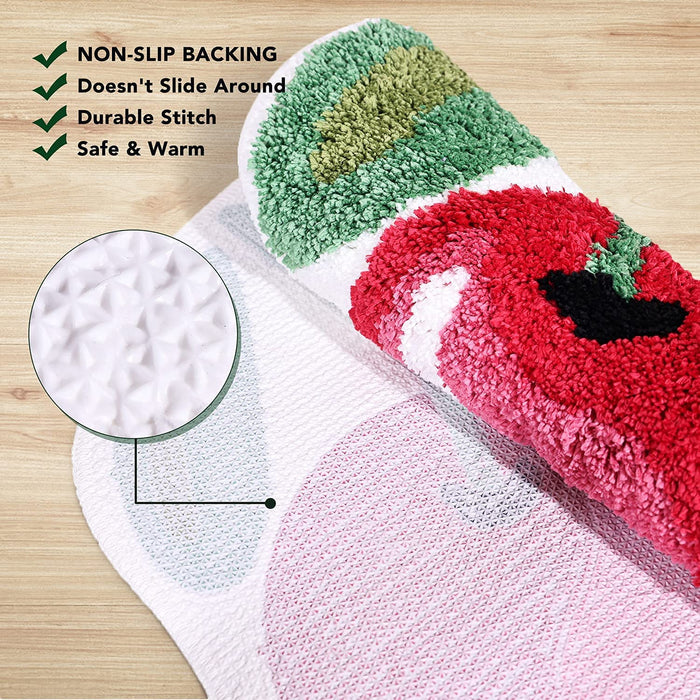 Feblilac Cute Cherry Bath Mat