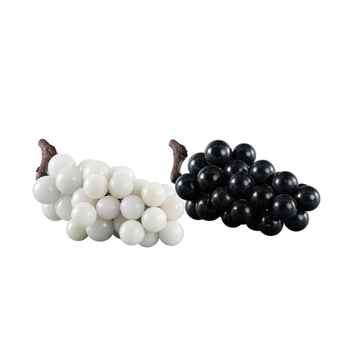 Black And White Marble Grape Ornament Decoration