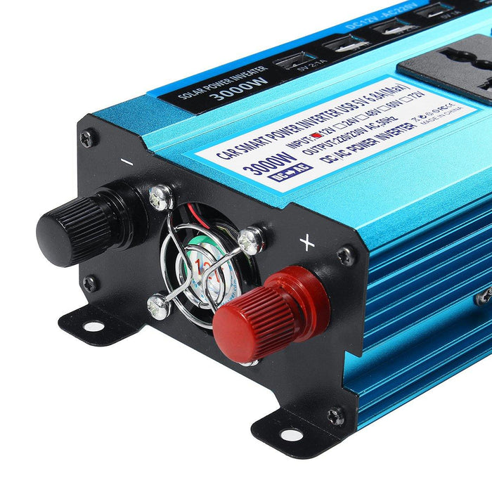 3000W Dual Display Peak Solar Power Inverter Modified Sine Wave Inverter 12V24V48V Power Converter