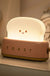 Cute Bread Night Light Usb Rechargable Desk Lamp Bedroom Bedside Sleep Light Reading Light for Office Bedroom Living Room