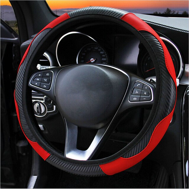 Carbon Fiber Car Steering Wheel Cover - Okeihouse