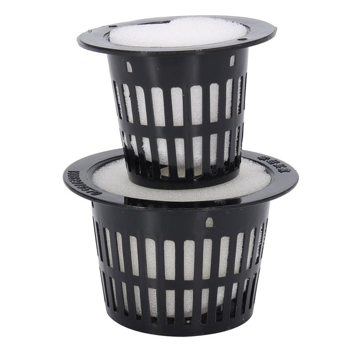 Black Plastic Mesh Pot Hydroponic Aeroponic Plant Grow Net Garden Flower Clone