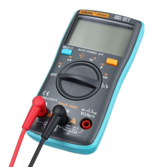 ANENG AN8002 Digital True RMS 6000 Counts Multimeter AC/DC Current Voltage Frequency Resistance Temperature Tester ℃/℉