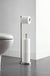 Free Standing Bathroom Toilet Paper Holder Stand with Reserve, Reserve Area Has Enough Space for Jumbo Roll