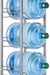 5-Tier Water Jug Rack, 5 Gallon Detachable Water Bottle Holder for Kitchen, Office, Home, Silver