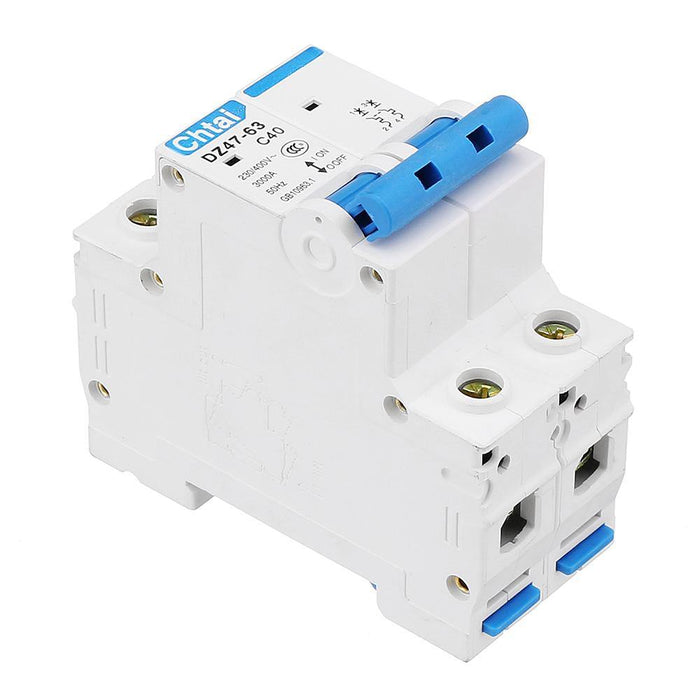 DZ47-63 2P 6/10/16/20/25/32/40/50/63A Miniature Circuit Breaker Air Switch For Overload Proetction