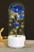 Creative 2 In 1 Rose Flowers LED Light And Bluetooth Speaker Valentine's Day Gift Rose Luminous Night Light Ornament In Glass Cover