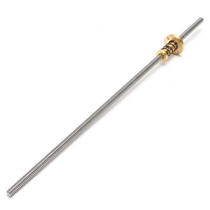 Machifit T8 400mm Lead Screw 8mm Lead with Anti-Backlash Nut CNC Parts