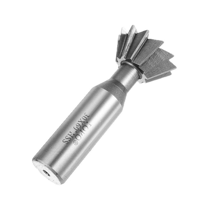 Drillpro 60 Degree 8-35mm Dovetail Groove HSS Straight Shank Slot Milling Cutter End Mill CNC Bit