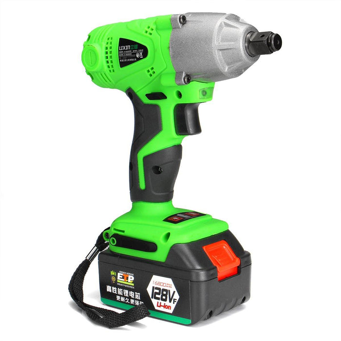 98/128/168VF Cordless Electric Wrench 3300 /min Speed Household DIY Car Repair Impact Wrench With LED Lights