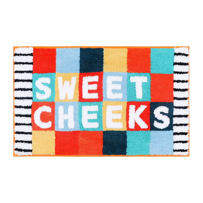 Feblilace Get Naked Checkerboard Bath Mat 20"x31"