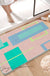 Feblilac Geometric Big Squares Geometric Tufted Bath Mat