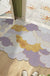 Feblilac Irregular Purple Floating Clouds PVC Coil Door Mat