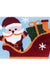 Feblilac Merry Christmas Tree and Happy Santa Claus Snowman Bath Mat