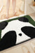 Feblilac Cartoon Panda Tufted Bath Mat