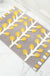 Feblilac Grey and Green Leaves Rows of Trees Bath Mat