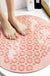 Feblilac TPE Blue/Green/Pink/Grey Drain Holes and Suction Cups Tub Rug, Anti Slip Massage Bathtub Mats