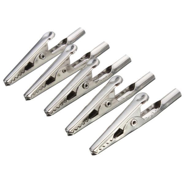 DANIU 10Pcs Iron Alligator Crocodile Test Clips Cable Lead Screw Fixing