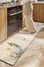 Feblilac Chinese Style Lotus Pond PVC Leather Kitchen Mat