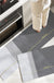 Feblilac Grey Gradient PVC Leather Kitchen Mat