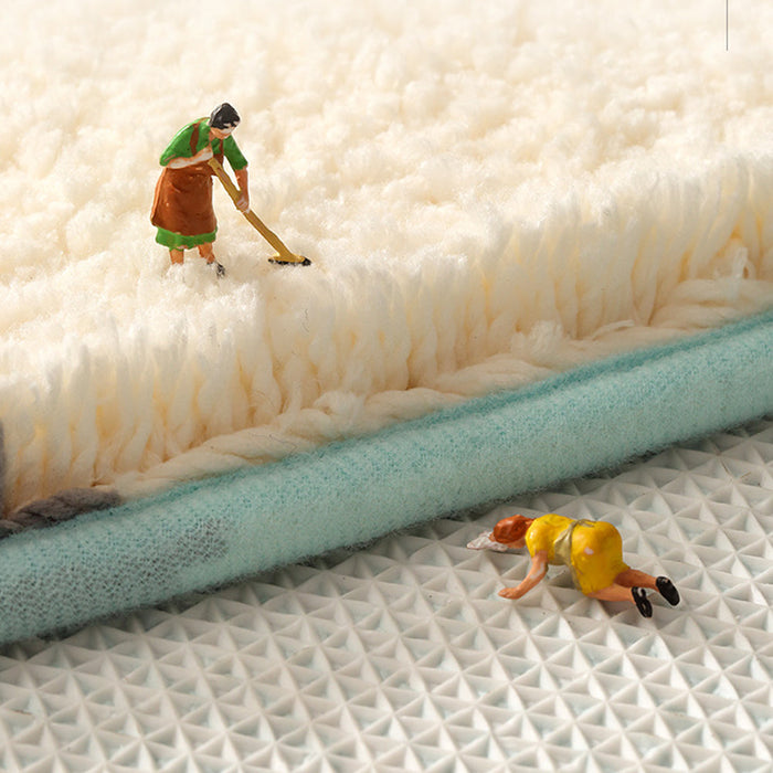 Feblilac Dizzy Green Leave Rectangle Bath Mat 50x80cm