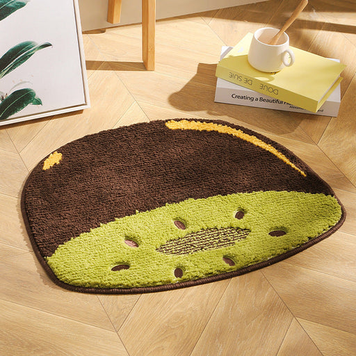 Feblilac Cute Fruit Kiwi Tufted Bath Mat