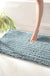 Feblilac Solid Large Particles Plush Chenille Bath Mat