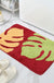 Feblilac Colorful Banana Leaves Tufted Bath Mat