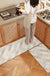 Feblilac Polyline Texture PVC Leather Kitchen Mat