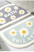 Feblilac Semicircle Daisy Tufted Bath Mat