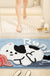 Feblilac Cartoon Animal Tufted Bath Mat