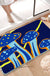 Feblilac Dark Blue Mushroom Tufted Bath Mat