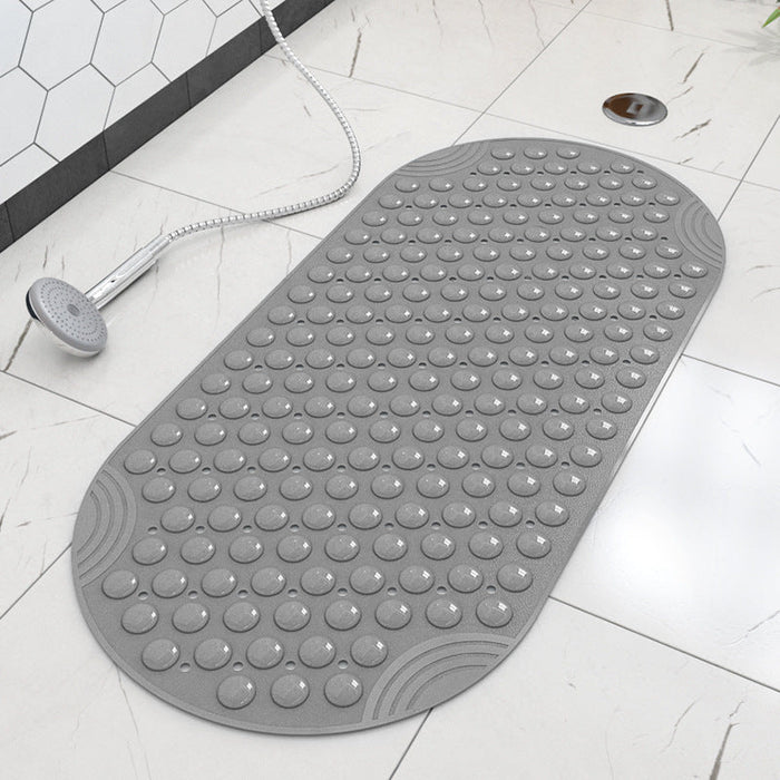 Feblilac TPE Blue/Grey/White Checkboard Stereoscopic Vision Suction Cups Tub Rug, Anti Slip Bathtub Mats