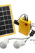 Solar Power Panel Generator Kit 5V USB Charger Home System with 3 LED Bulbs Light