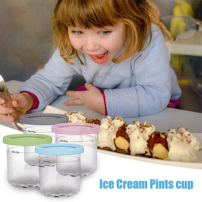 Ice Cream Pints Cup, Ice Cream Containers with Lids for Creami Pints NC301 NC300 NC299AMZ Series Ice Cream Maker