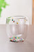 Creative Household Coffee Milk Dried Flower Quicksand Double Layer Glass Cup