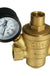 Adjustable DN15 Bspp Brass Water Pressure Reducing Valve with Gauge Flow