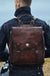 Fashion Cowhide Large Capacity Backpack