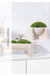 Creative Living Room, Foyer, Dining Table, Modern Light Luxury Marble Flower Pot