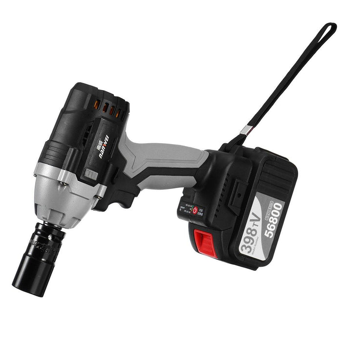 NANWEI 398TV 380N.M Brushless Electric Impact Wrench Adjustable Speed Regulation with 4.0/6.0Ah Lithium Battery and Charger