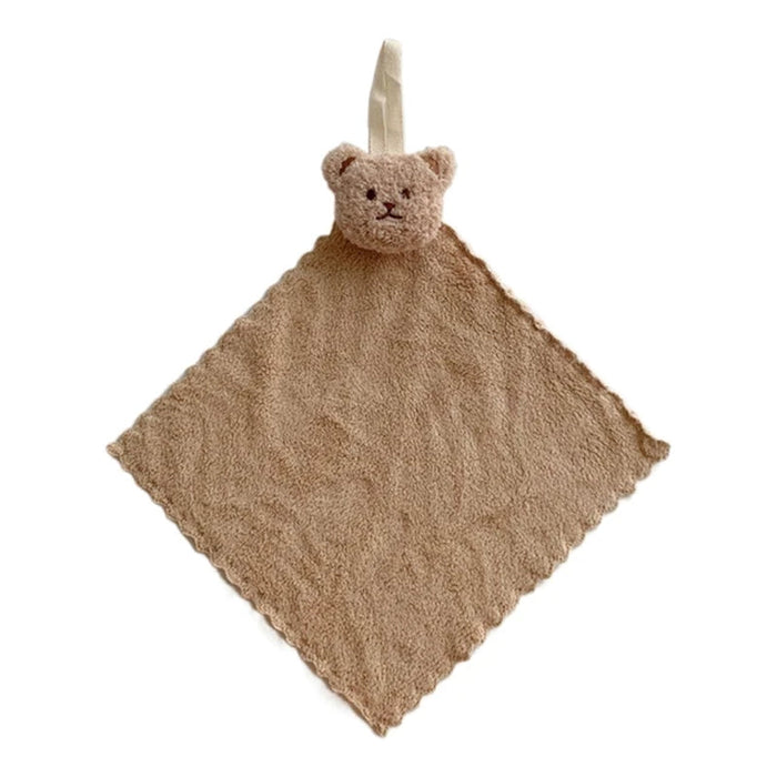 25X25Cm Soft Wiping Towel Baby Adult Face Towel Washcloths Quick Dry Bear Square Towel Kitchen Bathroom Wipe Cloths