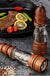 Wooden Salt And Pepper Grinder Set - Wood And Acrylic Mills Adjustable Coarseness