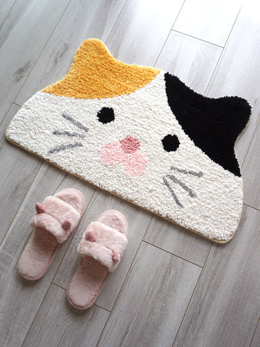 Cute Cartoon Cat Bath Mat